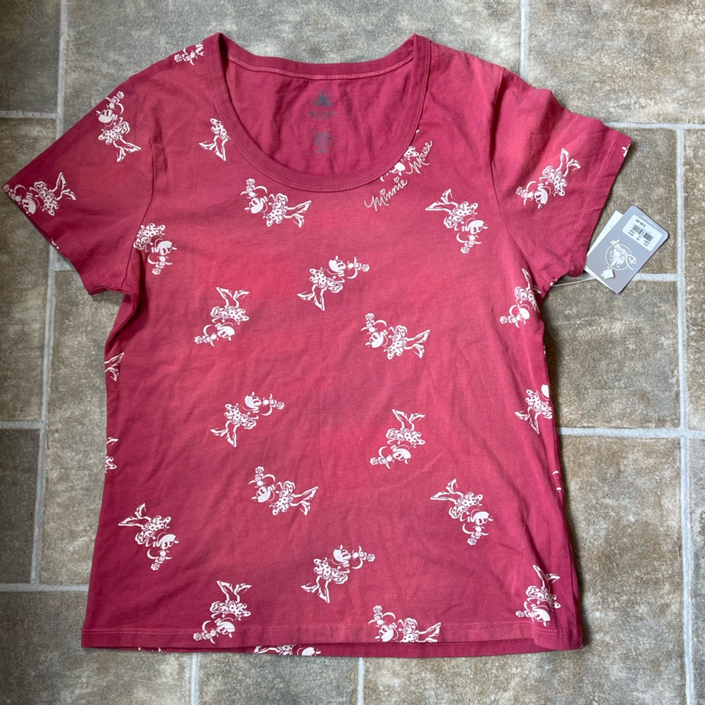 Disney Minnie Mouse Red tee shirt sz medium